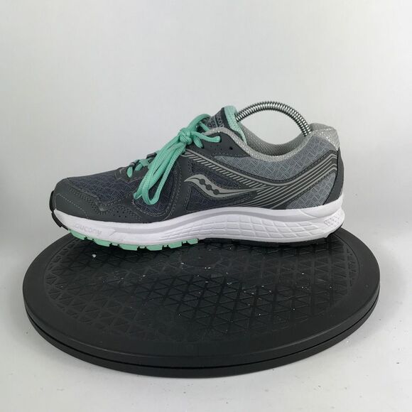 Saucony Grid Cohesion 10 Gray/Green Running Shoes S15333-3 Women’s Size 9.5 - Picture 9 of 12